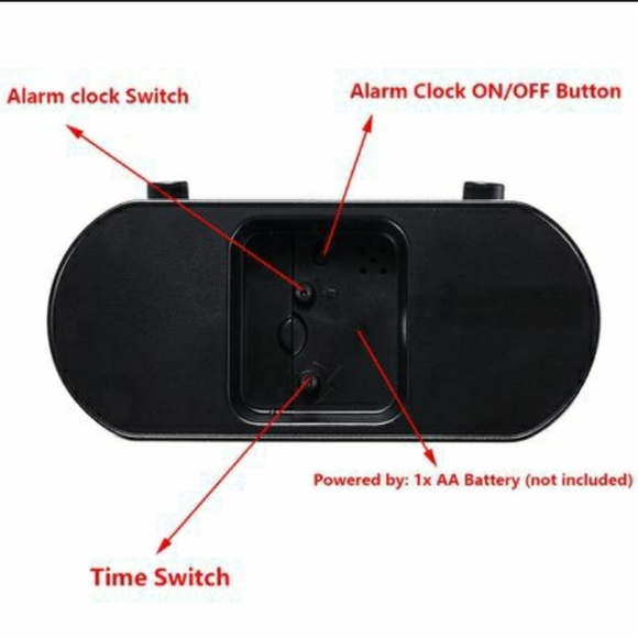Calander flip alarm clock - Picture 3 of 3